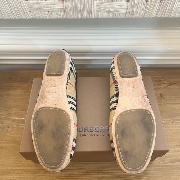 Burberry Ballet Loafer Vintage Check - EXC COND! - SZ 39 - Picture 5 of 7
